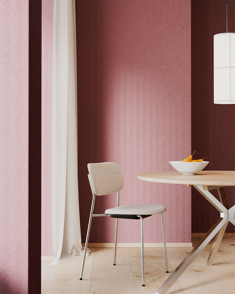 EDGE er en klassisk tapetkollektion, hvor taktile effekter og stofflighet skaber et distinktivt udtryk. Med tidløse farver og nordisk minimalisme, kan du vælge mellem 30 farver fordelt på 6 ulige designs. EDGE kollektionen er inspireret af den urbane livstil og ses her i Cosy Copenhagen C3.